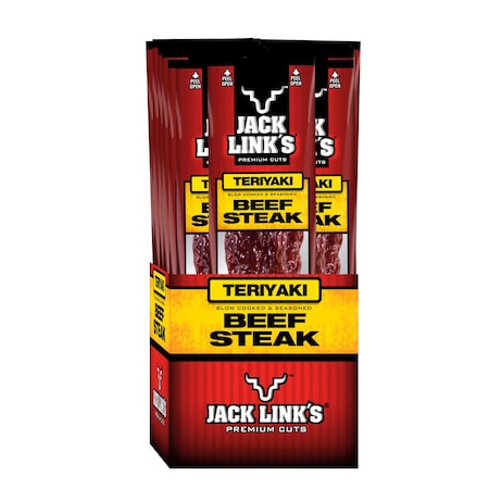 Jack Links 1 oz. Teriyaki Beef Steak, PK144 02074